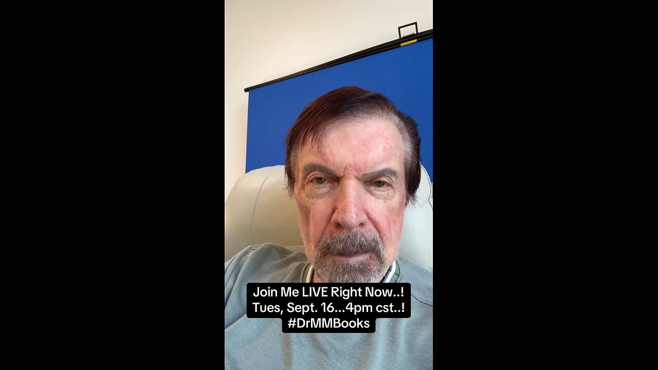 Join Me LIVE Right Now..! Tues, Sept. 16...4pm cst..! #DrMMBooks
