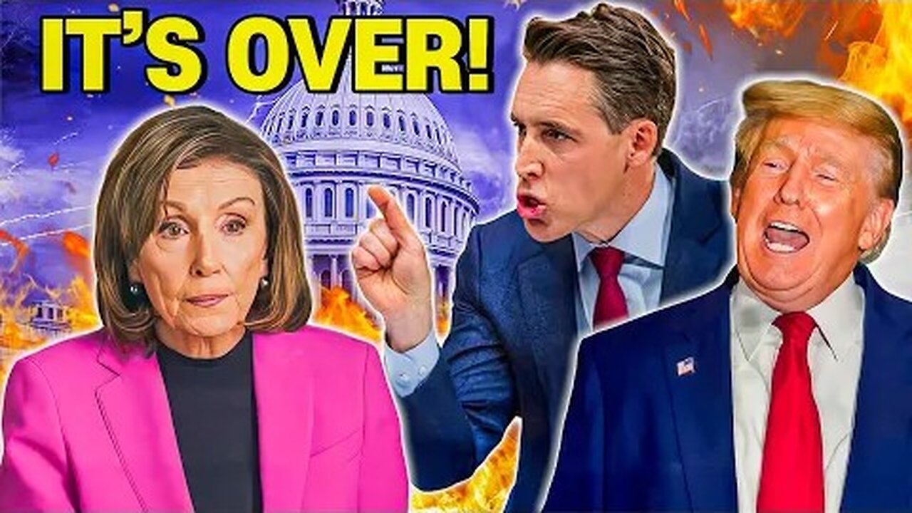 It’s OVER: Josh Hawley Drops Political Bomb on Nancy Pelosi — She’s DONE!