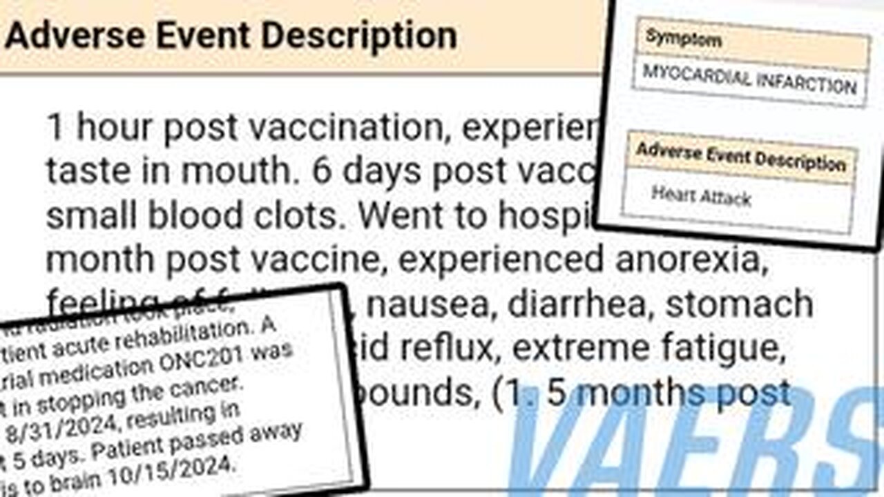 VAERS: REVIEWING THE LATEST REPORTS.. The Kurgan Report