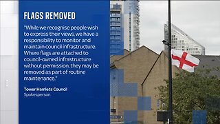 Row over flags removal in Birmingham and London