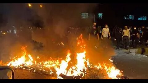 WATCH: Protesters Set Tehran Ablaze