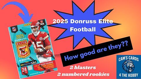 2025 Donruss Elite football blaster box first look