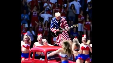 Donald Trump rocks out with ZZ Top.