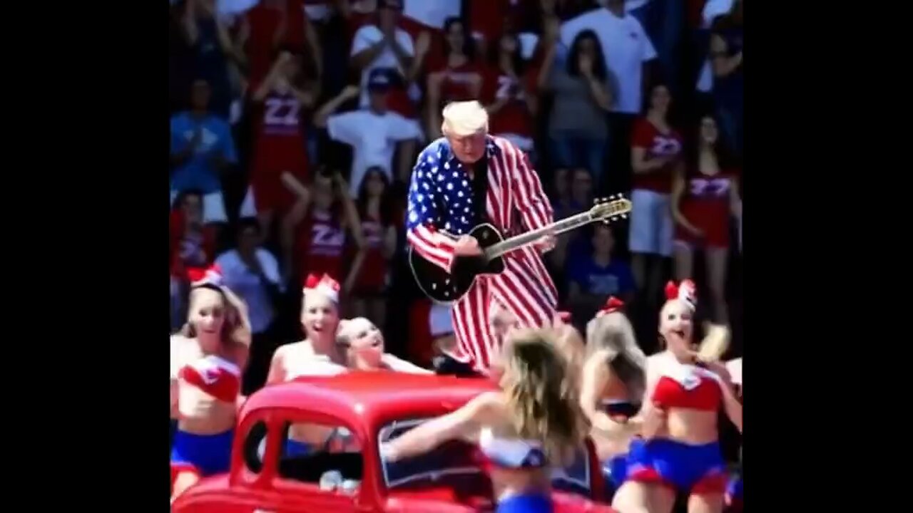 Donald Trump rocks out with ZZ Top.