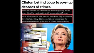 Hillary Clinton is alleged to have orchestrated the ENTIRE Russia Collusion Hoax