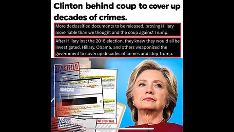 Hillary Clinton is alleged to have orchestrated the ENTIRE Russia Collusion Hoax