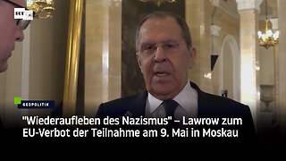 "Wiederaufleben des Nazismus" – Lawrow zum EU-Verbot der Teilnahme am 9. Mai in Moskau