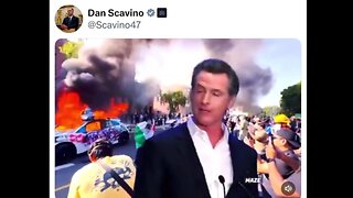 Dan Scavino Post - Newson bragging about the California Dream better than American Dream