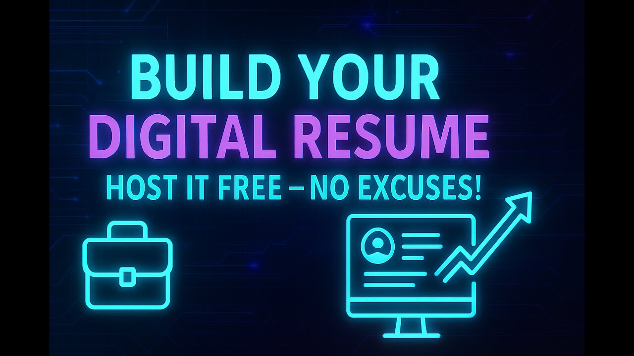 πΌπ Build a Digital Resume & Host It for FREE! π No Excuses, Just Results!