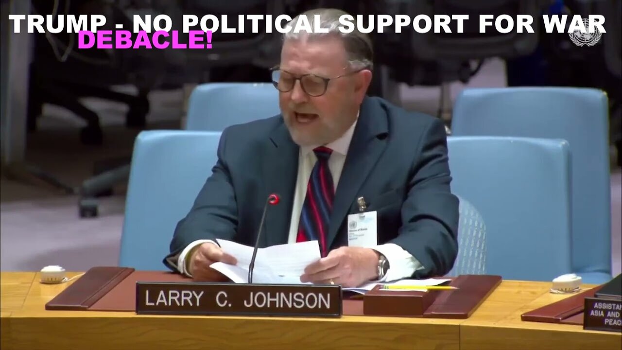 LARRY C JOHNSON - IS TRUMP TOAST? DISASTROUS NEOCON WAR WITH NO NARRATIVE & NO POLITICAL SUPPORT