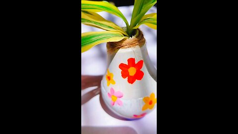 Reuse Bulb Painting Plant 🪴🪴