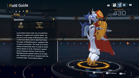 omnimon all digivolution/de-digivolution/profile Digimon Story Time Stranger