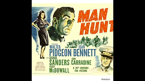 CS #309. Man Hunt (1941) Walter Pidgeon, Joan Bennett,