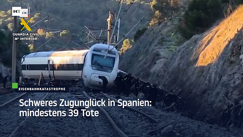 Schweres Zugunglück in Spanien: mindestens 39 Tote