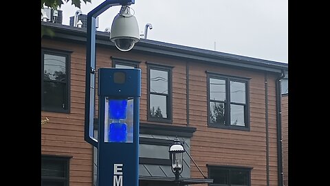 Blue Lights lit up Surveillance Camera Robot Dog 🙀