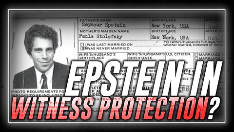 Did The Deep State Stage Jeffrey Epstein's Death To Put Him In A Secret Witness Protection Program?