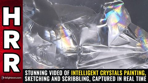 Stunning video of intelligent crystals PAINTING, sketching and SCRIBBLING, captured in real time