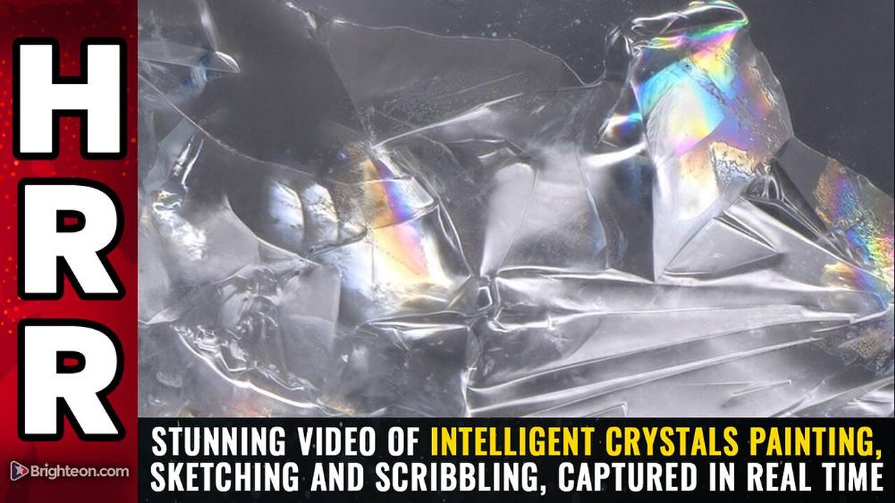 Stunning video of intelligent crystals PAINTING, sketching and SCRIBBLING, captured in real time