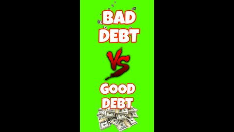 Good Debt vs Bad Debt | Rich vs Poor Mindset Explained in 30s #shorts