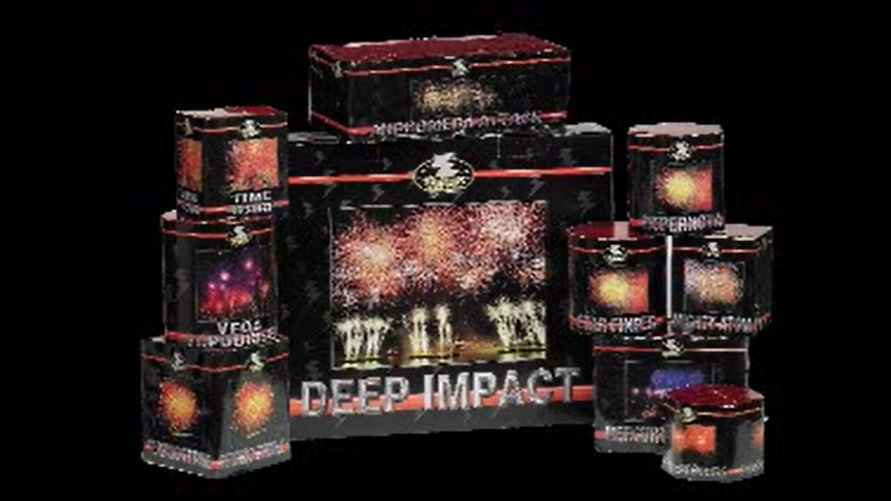 Titanium - Deep Impact 10 Vuurwerk Potten in een Groote Doos