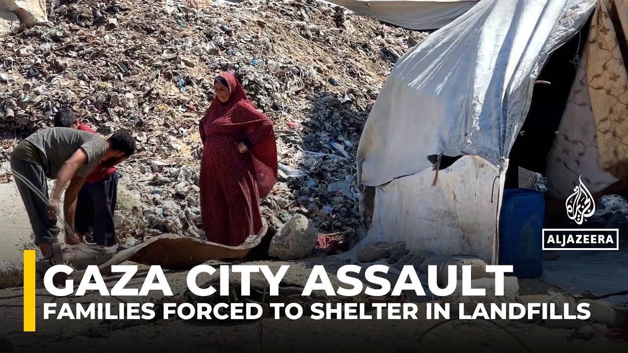Families Forced To Shelter In Gaza Landfills