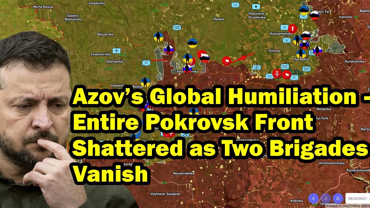 Azov's Global Humiliation - Entire Pokrovsk Front Shattered as Two Brigades Vanish