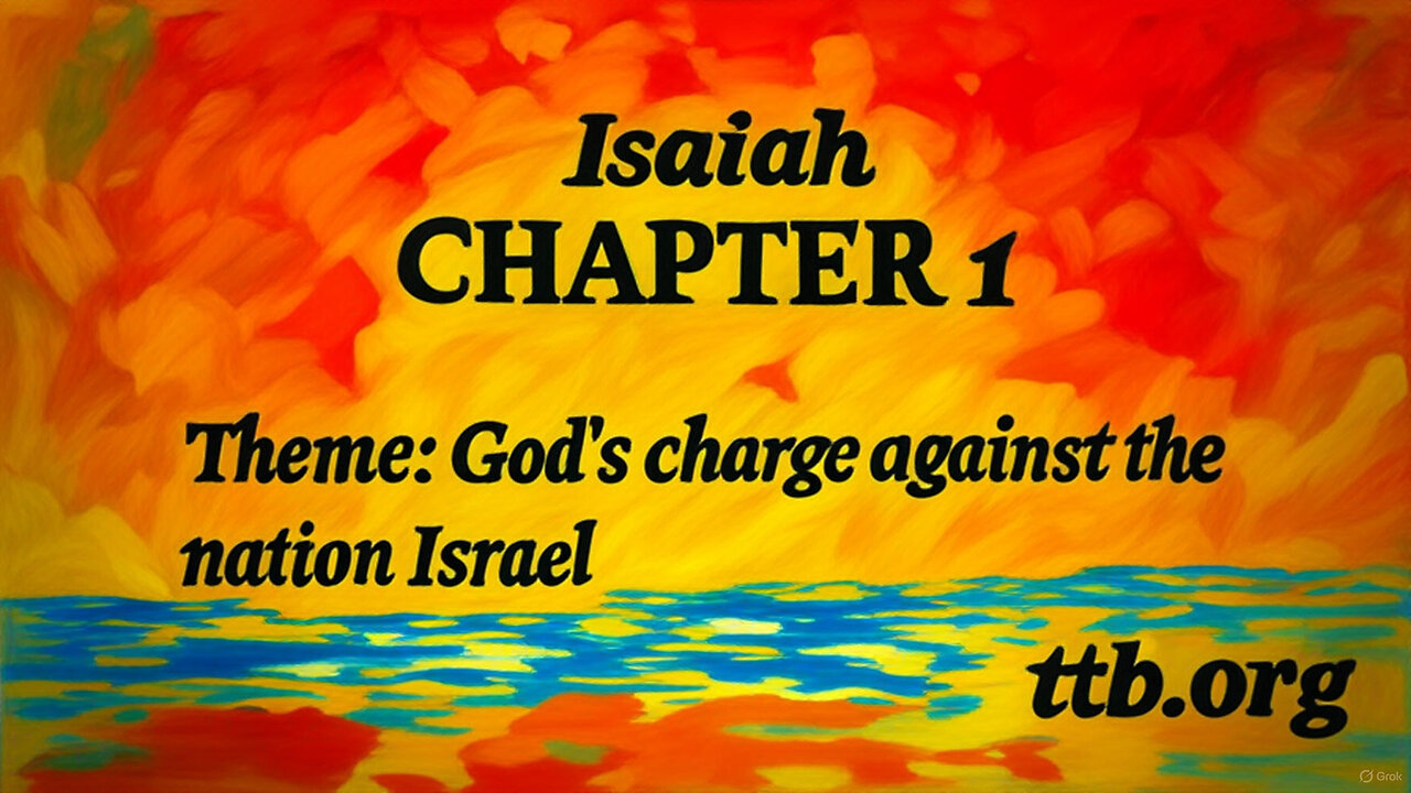 Isaiah Chapter 1 (Bible Study)