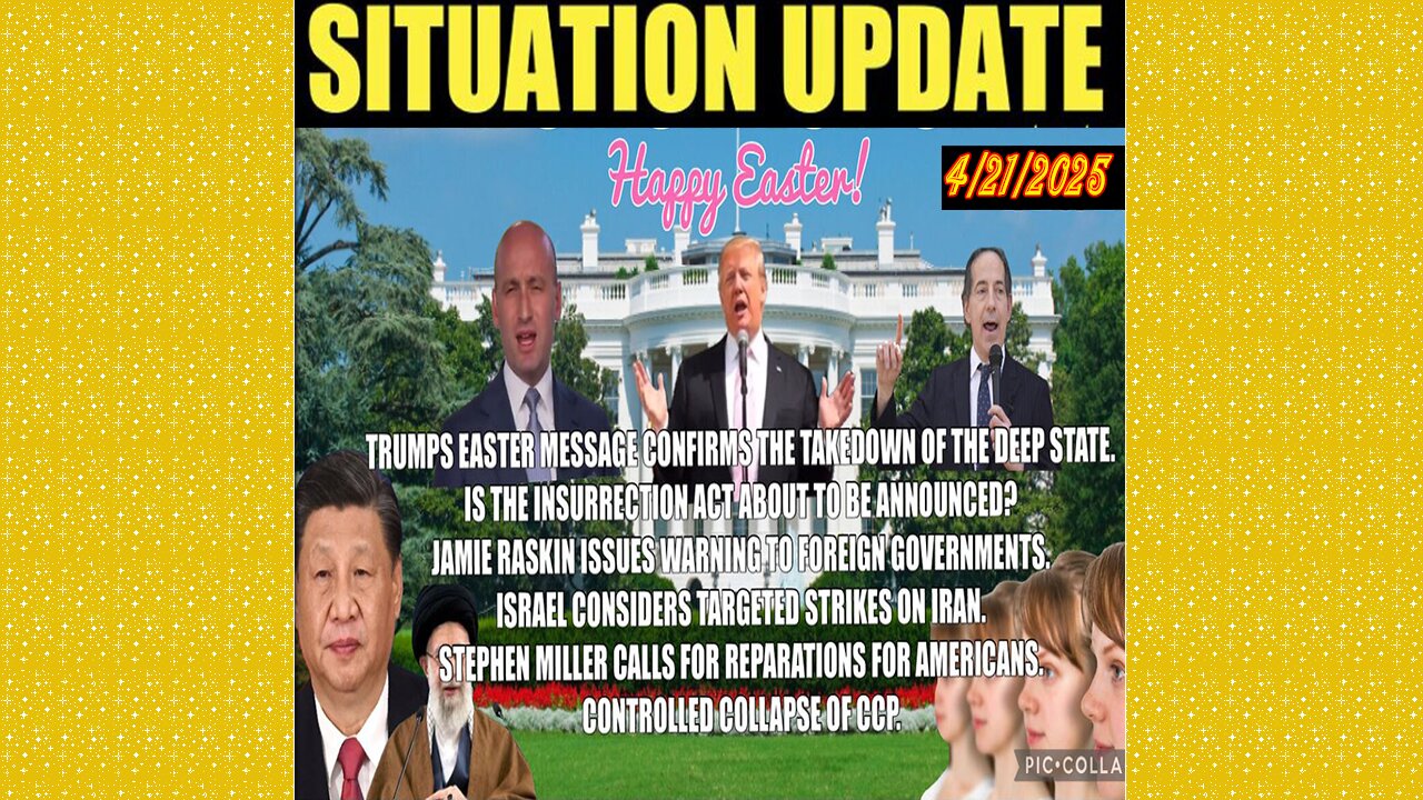 SG Anon. Juan O Savin ~ Situation Update 4/21/25 ~ Restored Republic > Judy Byington- Q+ White Hats