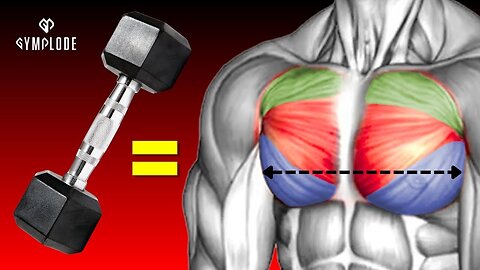 10 BEST Chest Exercises with Dumbbells! 🔥