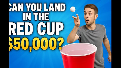 🎯 Can You Land in the RED CUP for $50,000?! 💸