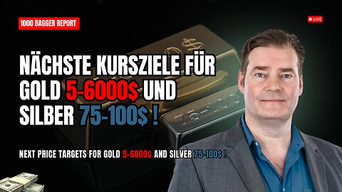 Nächste Kursziele für Gold 5-6000$ und Silber 75-100$ !