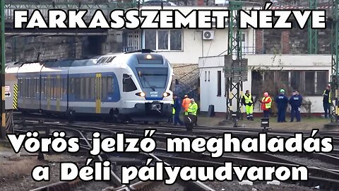 2024.11.25. Vasúti baleset. Vörös jelző meghaladás miatt szembemenet a Déli pályaudvaron.