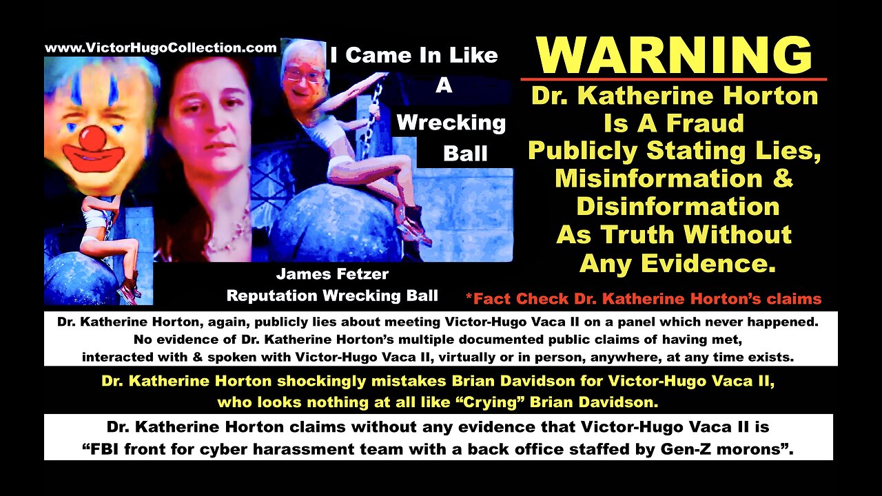 Doctor Katherine Horton Destroys Her Credibility Spouting Disinformation And Lies On Jim Fetzer Show