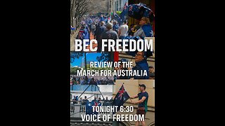 Voice of Freredom Sept 1. Bec Freedom March for Australia