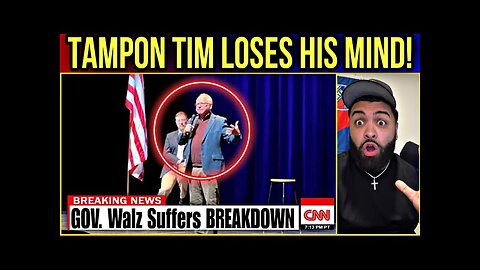 Tim Walz SUFFERS COLLAPSE on Stage When Notices Americans DON'T BELIEVE His Trump LIES Anymore