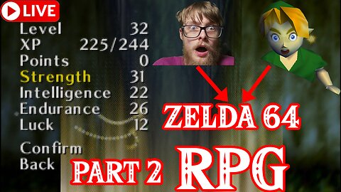 🔴 Zelda 64 Ocarina of Time, But It's An RPG! Part 2 Zelda Demon's Quest Actual N64 Hardware!