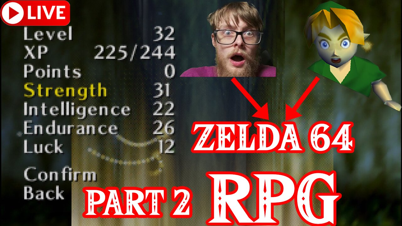 🔴 Zelda 64 Ocarina of Time, But It's An RPG! Part 2 Zelda Demon's Quest Actual N64 Hardware!