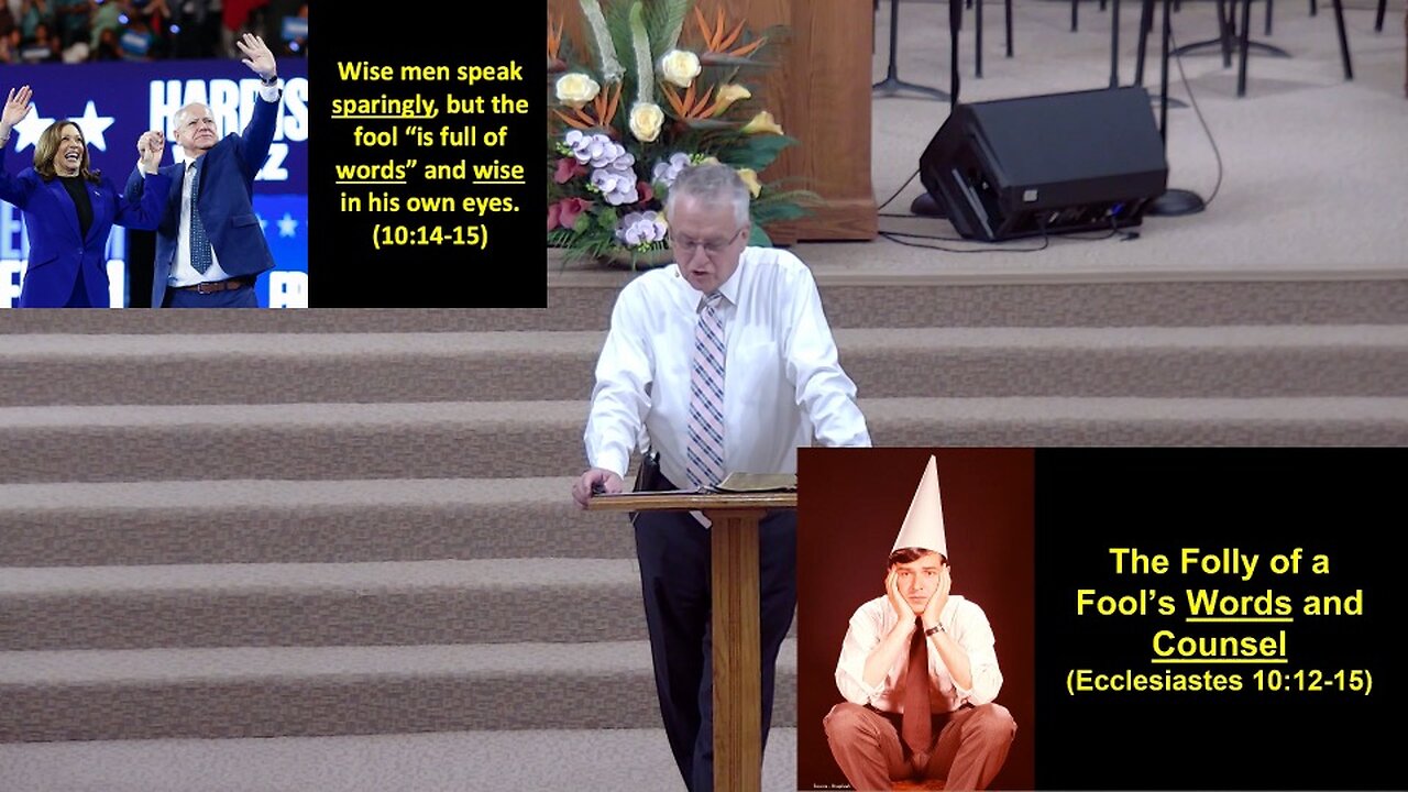 Ecclesiastes 10: Simple Life Principles, Part 2 (Eccles. 10:12-20) - Bible Study, June 22, 2025