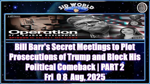 Bill Barr's Secret Meetings to Plot Prosecutions of Trump and Block His Political Comeback PART 2