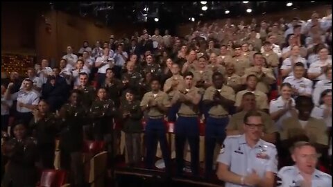 Shaq Sends A Pair Of Sneakers To Audience Full of U.S. Service Members