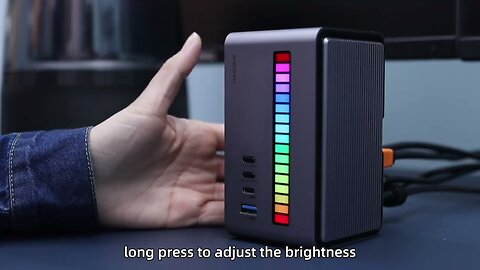 Make Your Desk Look Cooler with the RGB LED Rhythm USB Docking Station!