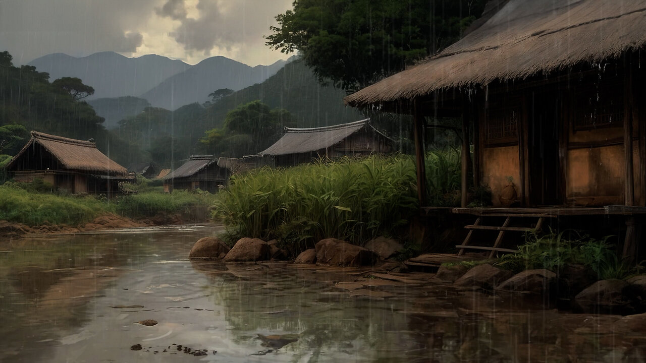 ASMR - The sound of rain falling quietly to soothe your mind