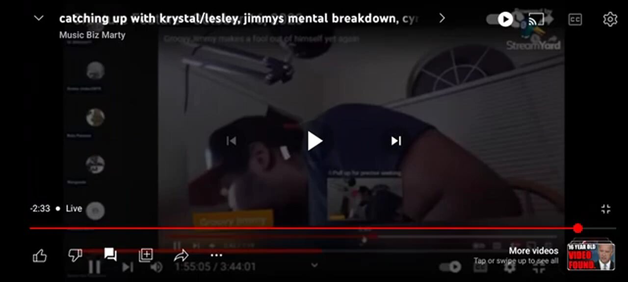 old clip of Marty watching jimmy pull a gun