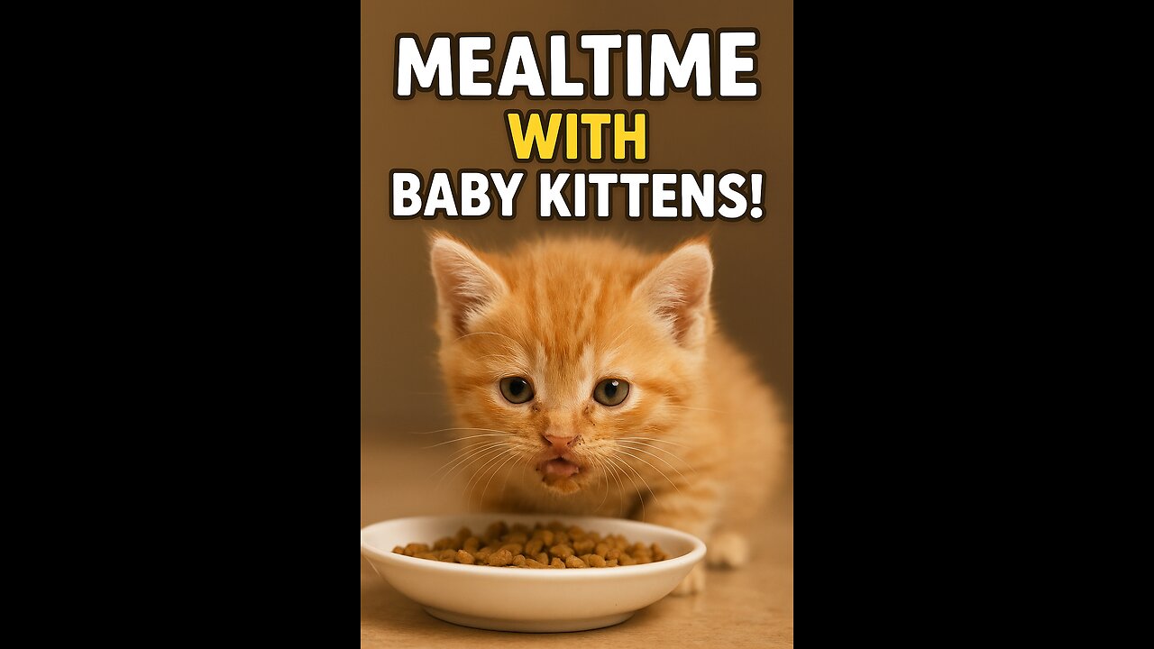 ✨ The Cutest Time of the Day: Baby Kittens Eating! 🐾🥰