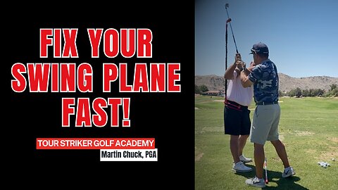 Golf Swing Fix: Stand It Up, Shallow It Out | Martin Chuck | Tour Striker Golf