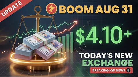 IQD Rate Changed After Boom Aug 31 Today’s New Iraqi Dinar Exchange Rate 💥 Iraqi Dinar News