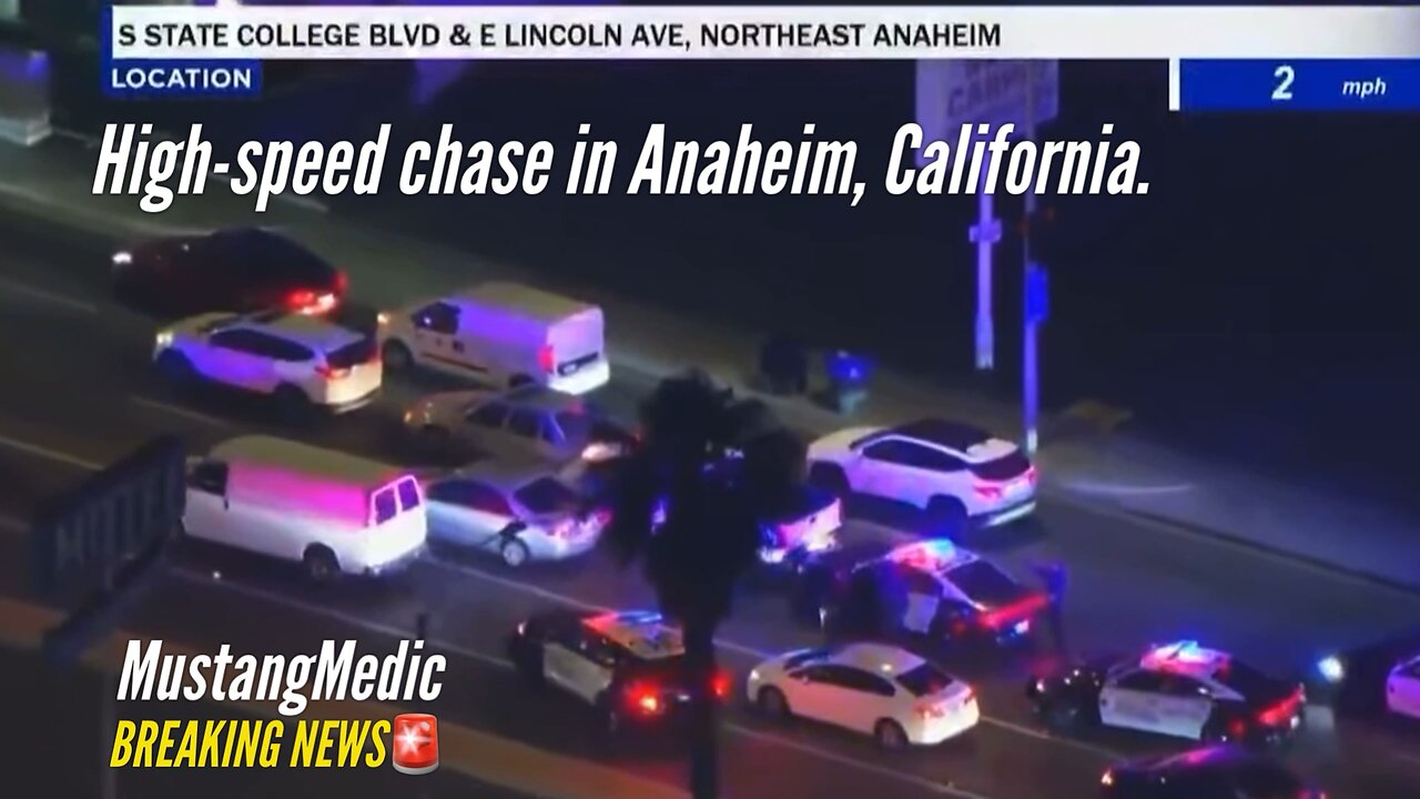 BREAKING NEWS🚨 A high-speed chase in Anaheim, California comes to an end with a Pit Maneuver.