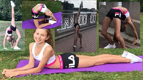 first time, video vlog, gymnastics, in public, splits a