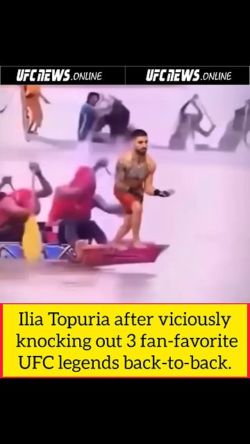 Ilia Topuria after viciously knocking out 3 fan-favorite UFC legends back-to-back.
