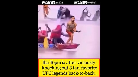 Ilia Topuria after viciously knocking out 3 fan-favorite UFC legends back-to-back.
